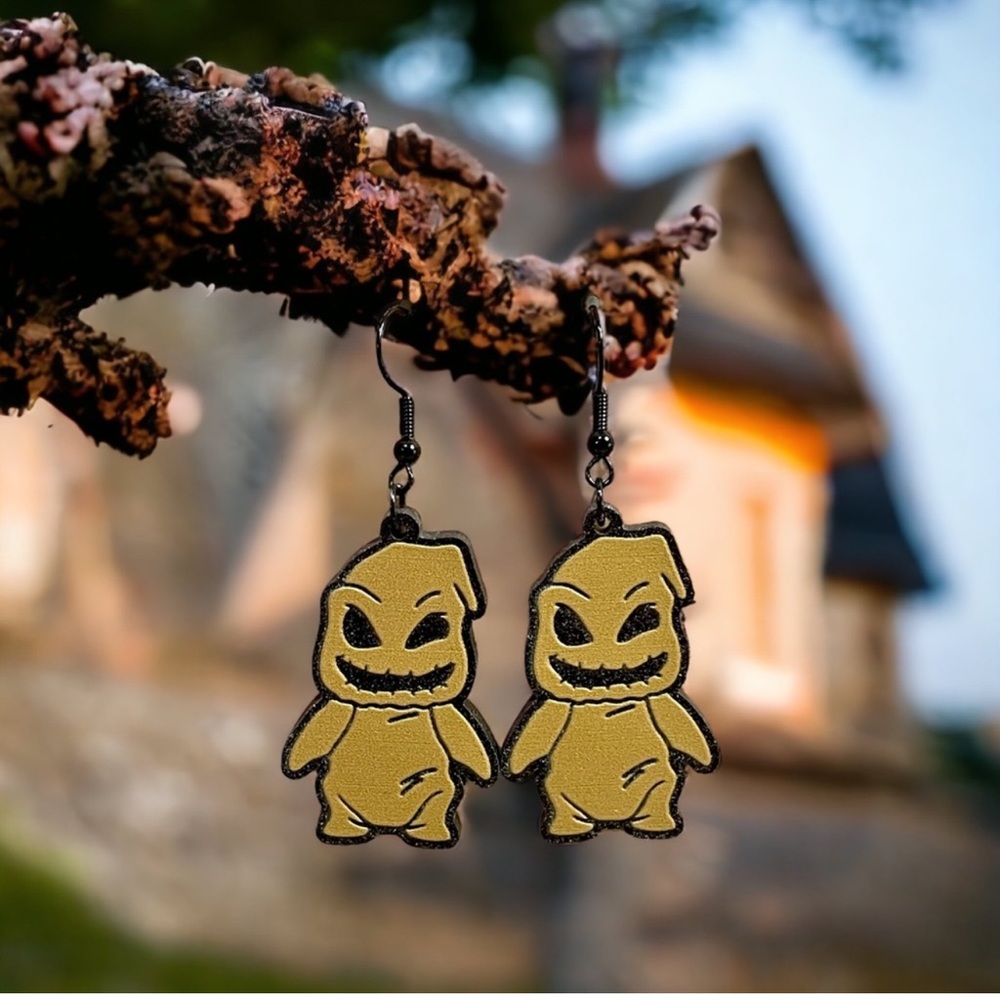 Disney Oogie Boogie from Nightmare Before Christmas NEW Boutique Earrings